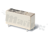 Electromagnetic relay; contact rating current 10A; coil voltage 5VDC; changeover contact (1C); coil poweri 250 mW; 10A/30VDC; 10A/250VAC
