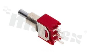 Przełącznik dźwigniowy; 1-pozycyjny; 8.3 x 5.2mm; konektory SPDT; dźwignia okrągła metalowa; 3A/125V