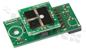 Analog nitrogen dioxide sensor; range: 20ppm; supply: 3V; power: 30uW; output: voltage