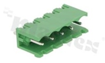 Pluggable terminal block; pitch 5.00mm; 5-ways; male; straight pin header; opened type; UL 300V/16A; TUV:320V/20A