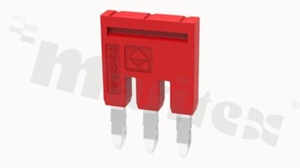 Mostek do złączy przelotowych ; 3-torowy; szary