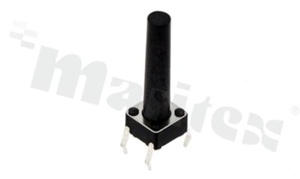 Tact Switch; THT; dimensions 6.0x6.0; h=19mm; vertical; operating force 250gf; button: round