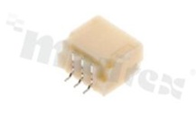 Złącze Kablowe do PCB; w rastrze 1.00mm; 3-stykowe; montaż SMD; męskie;; poziome; 50V/1A