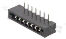Non-ZIF connector for FFC/FPC; pitch 2.54mm; 7-contacts; THT; side entry