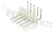 Header for PCB; pitch 3.96mm; 5-contacts; THT; male; side entry; 250V/7A