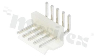 Header for PCB; pitch 3.96mm; 5-contacts; THT; male; side entry; 250V/7A