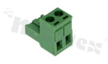 Pluggable terminal block; 5.00mm pitch; 2-ways; female; for wire 2.50mm2(28-12AWG); wire insertion direction same as plug-in direction; p.bronze contacts; brass cage; UL 300V/15A