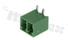 Listwa zaciskowa rozłączalna; w rastrze 3.81mm; 2-torowa; męska; kątowa; zabudowana; UL 300V/8A; TUV:250V/7A