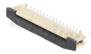ZIF connector for FFC/FPC; pitch 0.50mm; 30-contacts; SMD; top entry