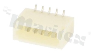 Złącze Kablowe do PCB; w rastrze 1.00mm; 5-stykowe; montaż SMD; męskie; pionowe; 50V/1A