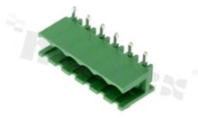 Pluggable terminal block; pitch 5.08mm; 6-ways; male; R/A pin header; open type; UL 300V/15A; TUV:320V/20A