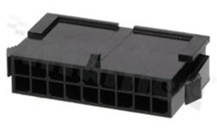 Korpus złącza kablowego; w rastrze 3.00mm; 18-stykowego [2x9]; męskie; dwurzędowe; na przewód AWG#20-24; 250V/5A