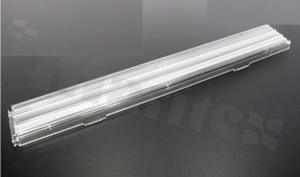 Lens F15756_LINNEA-O, Oval 88x35 degree, W:285x40mm H:12mm, for LED High Power CREE XP-E, LEDIL