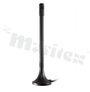 Antenna; stick; Wi-Fi/Bluetooth/ISM; 2400-2483MHz; 2.0dBi; VSWR<2.0; linear; omni-directional; RG174; 1.2m; SMA; magnetic; fi29.4x121mm; black
