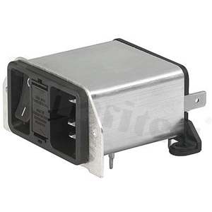 Power Input Modules (PEM); DD22.2121.1111; Solder; 3; Flanges, Panel, Through Hole; Receptacle