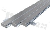 Profil aluminiowy wielofunkcyjny  typu Pro Multi, aluminium 6063-T5; anodowany, piaskowany,srebrny, dł.2 m,, głeb. x szer: 9,5 mm x 21,70 mm, RoHS