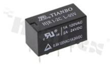 Przekaźnik elektromagnetyczny; prąd znamionowy 2A; napięcie cewki 5VDC; podwójne styki przełączne (2C); moc cewki: 200mW; 2A/24VDC; 1A/120VAC
