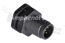 Receptacle NMEA2000, for panel, 5 pins, male, plastic, 4A, front side nut, solder, IP68, UL