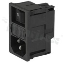 Moduły wejściowe zasilania (PEM); KM00.1105.11; Quick Connect; 3; Panel, Snap-In; Receptacle