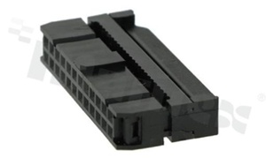 Złącze kablowe; w rastrze 2.54mm; 24-stykowe; żeńskie; do przewodu wstążkowego AWG#26-#28; 3-częściowe