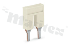 Bridge for 2002 series through terminal blocks; 2-track; light grey; 800V/41A