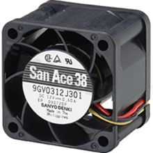 Fan; DC; 12VDC; 38x38x28mm; 0.16m3/min; 34.0dB.