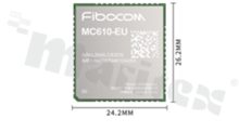 Moduł; LTE Cat1/2G/WIFI; BLE; (D)FOTA; VoLTE; 3.3-4.3V; LCC+LGA; 24.2x26.2x2.1mm; Europe