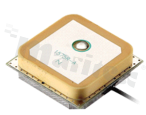 Antena; patch; GNSS; 1575-1602MHz; 5.0dBic/28.0dB; VSWR<2.0; RHCP; RF1.13/custom; 1m; custom; SMD; 27x27x8.8mm