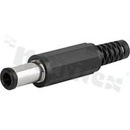 Złącza zasilające AC/DC; Cable, Free Hanging; Solder; Straight; Plug