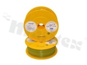 Przewód pojedynczy TLY/LIY; z wielodrutową miedzianą żyłą; żółty/zielony; przekrój 0.12mm2; AWG 26; 300V; -40+105 st.C; 200m.