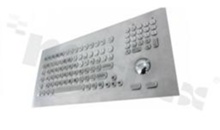Metalowa klawiatura przemysłowa; IP65; 104 klawisze; trackball; USB; montaż panelowy; temperatura pracy -10+60st.C; wymiary 385mm x 180mm