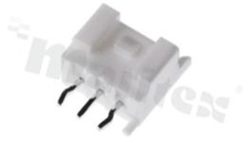 Header for PCB; pitch 2.00mm; 3-contacts; THT; male; top entry