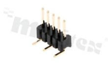 Pin Header; pitch 1.27mm; 1x5 pins; assembly: SMD; male; straight; single row