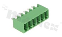 Pluggable terminal block; pitch 3.50mm; 6-ways; male; straight pin header; closed type; UL 300V/8A; TUV:250V/7A