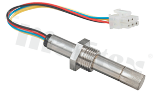 Cyrkonowy czujnik tlenu; długość: 75mm; zakres: 25%/100%; zasilanie: 4.35V; temperatura pracy: -100+250 st.C; czas odpowiedzi: 4s; gwint M18x1.5; przewód: 0.15m