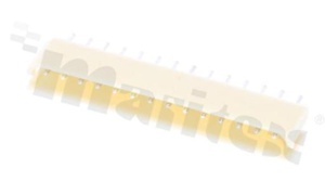 Header for PCB; pitch 2.50mm; 14-contacts; THT; male; top entry; 250V/3A