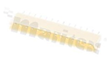 Header for PCB; pitch 2.50mm; 14-contacts; THT; male; top entry; 250V/3A