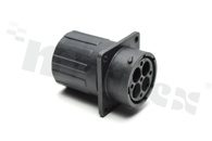 Standard Connector circular; Sq Flg Rcpt w endcap 4 pins; SZ 16 Pin