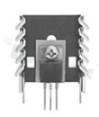 Radiator; 12.50x30.40x31.20mm; czarny; anodowane aluminium; RoHS.