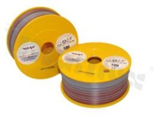 Single wire LGY/H05V-K; with copper multi-strand; grey/red; cross section 1.00mm2; AWG 17; 500V; -40+105 deg.C; 100m.
