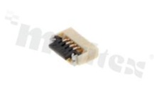 Złącze ZIF do PCB; w rastrze 0.50mm; 4-stykowe; montaż: SMD; poziome; dolny kontakt
