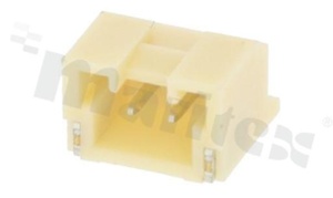 Header for PCB; pitch 2.00mm; 2-contacts; SMD; male; side entry; 100V/2A