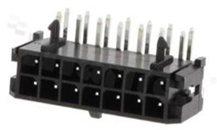 Złącze Kablowe do PCB; w rastrze 3.00mm; 14-stykowe [2x7]; montaż THT; męskie; poziome; dwurzędowe; 250V/5A