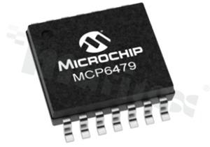 Wzmacniacze operacyjne – Op Amp; MICROCHIP; MCP6479T-E/ST; 4; 1.6 mV; 1.8 V - 5.5 V; 1 pA