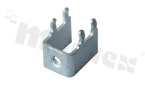 Screw terminal; M3; THT without nut; angled