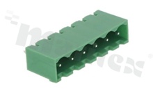 Listwa zaciskowa rozłączalna; w rastrze 5.08mm; 6-torowa; męska; pionowa; zabudowana; UL 300V/15A; TUV:320V/20A