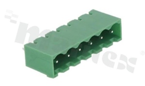 Pluggable terminal block; pitch 5.08mm; 6-ways; male; straight pin header; closed type; UL 300V/15A; TUV:320V/20A
