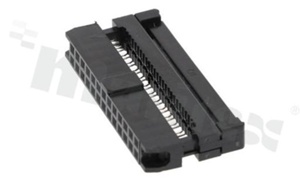 IDC connector; pitch 2.00mm; 26-contacts; female; for ribbon cable AWG#26-#28