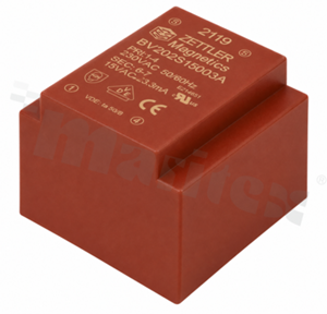 Transformator: zalewany; 0.35VA; 230VAC; 15V; PCB; 24x16x23mm