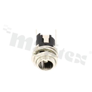 DC socket; male; angled; pin diameter 2mm; hole diameter 8.0mm; panel